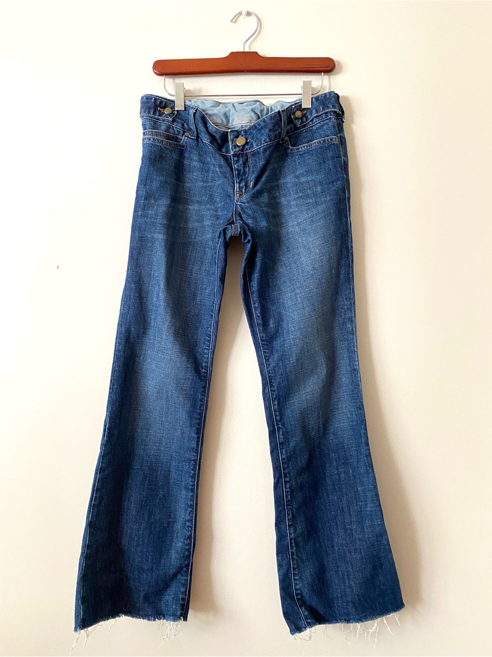 Gap Stretch Maternity Jeans Under the Belly Boot Cut Flare Cotton Size 4R